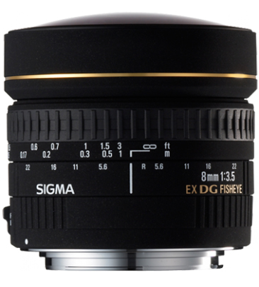 Sigma 8mm F/3.5 EX DG Circular Fisheye za Nikon - 1